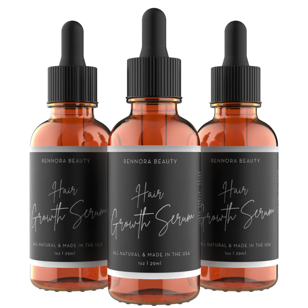 3 bottles of Rennora Hair Growth Serum